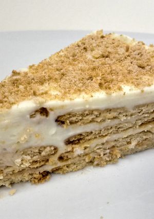 Una foto de Tarta de limón con galletas