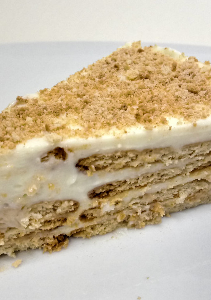 Una foto de Tarta de limón con galletas