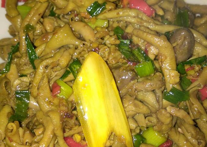 Resep Tumis usus pedas yang Menggugah Selera