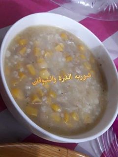 صورة لوصفة شوربه الشوفان والذرة