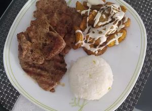 Una foto de Steak de bondiola