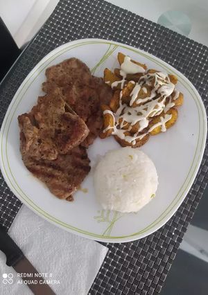 Una foto de Steak de bondiola