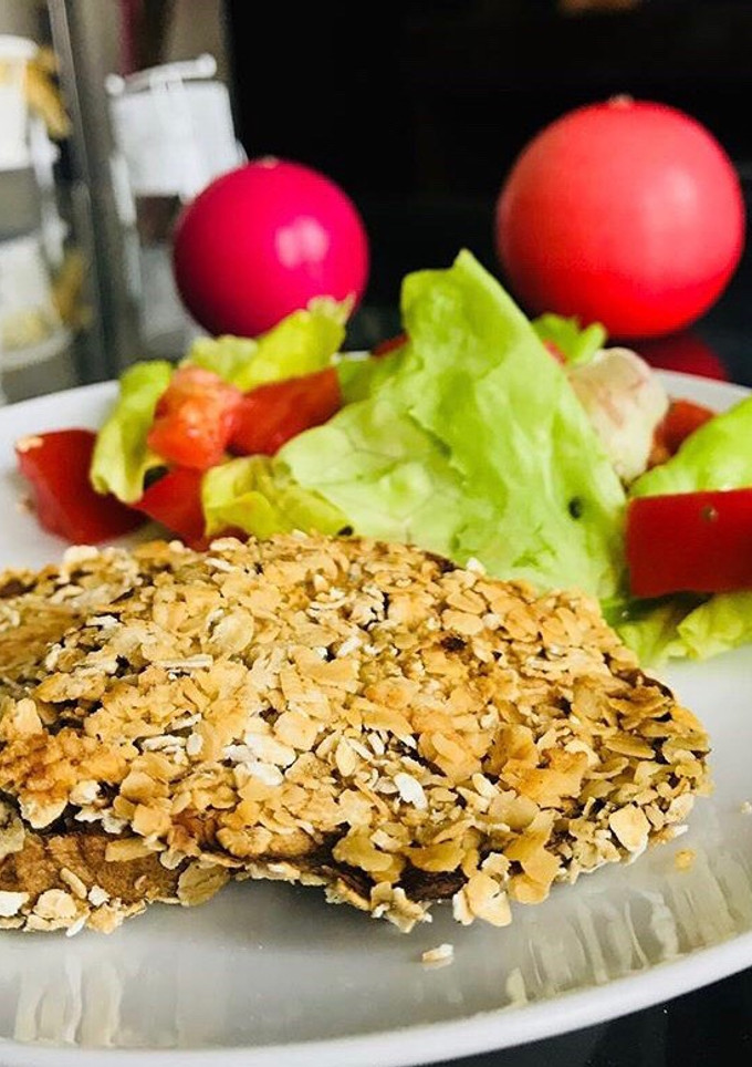 Una foto de Milanesa de berenjena