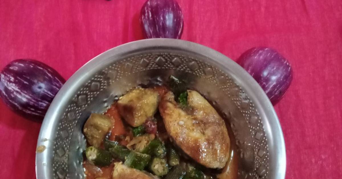 Baiganbhindi fish curry🇳🇪 Hal curry zöldségekkel Sabine Sharma