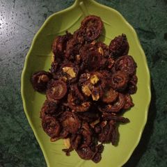 A picture of Bitter gourd stir fry.