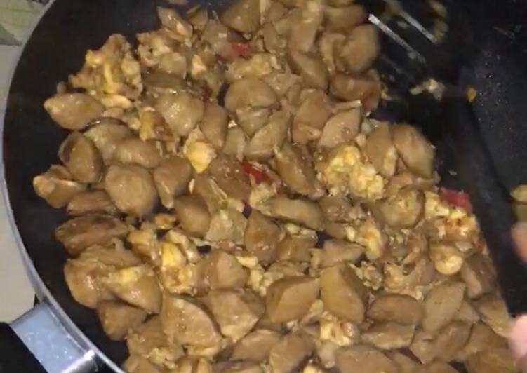 Orak arik telur baso