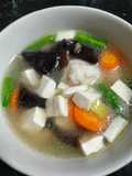 Sup tahu putih jamur wortel very simple