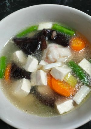 Foto resep Sup tahu putih jamur wortel very simple