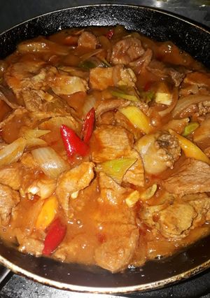 Foto resep Daging masak saos korea
