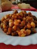 Garbanzos con berenjenas 🍆🍆