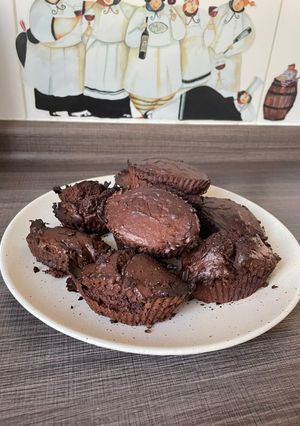 Una foto de Brownies en la air fryer