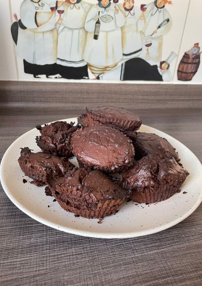 Una foto de Brownies en la air fryer