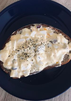 Tojáskrémes reggeli recept fotója