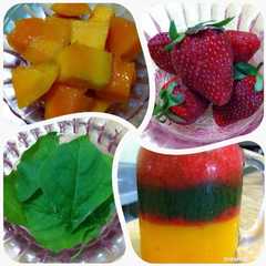 A picture of Smoothies MaStroYam (MAngga, STROberi dan baYAM).