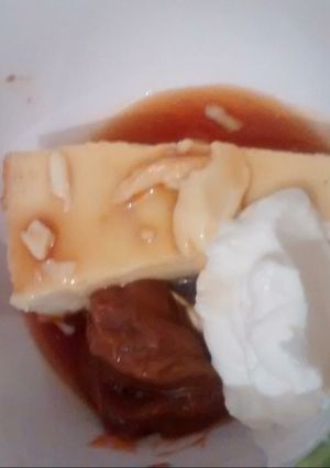 Una foto de Flan casero