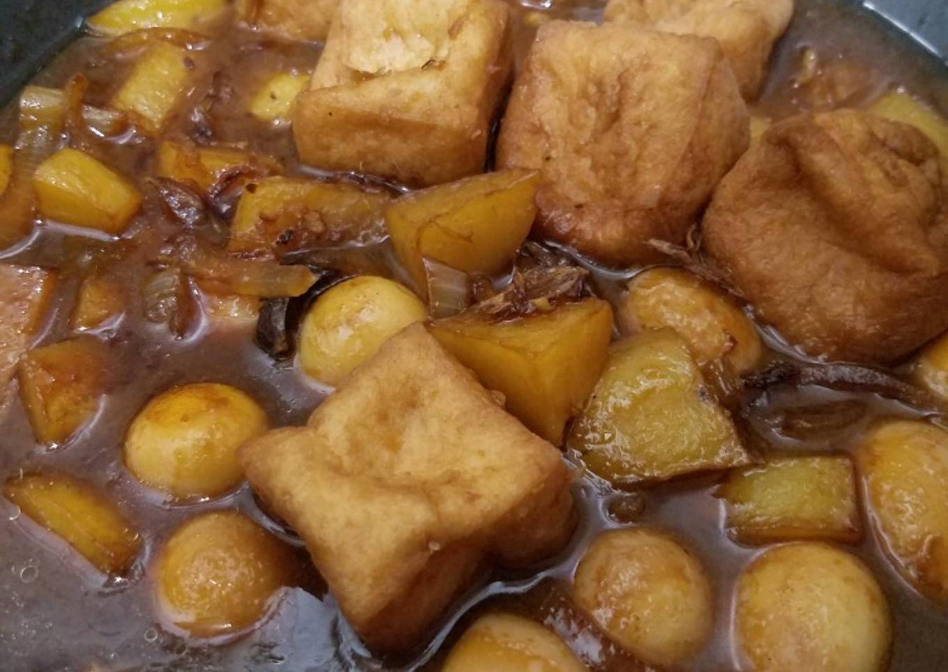Semur Tahu, Kentang, Telur Puyuh