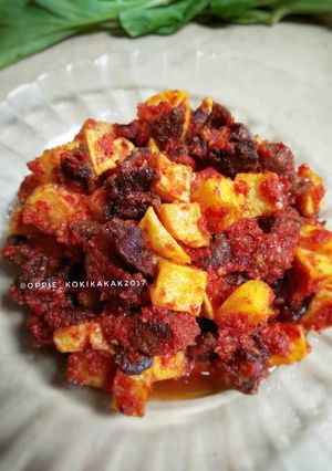 Foto resep Balado kentang + hati