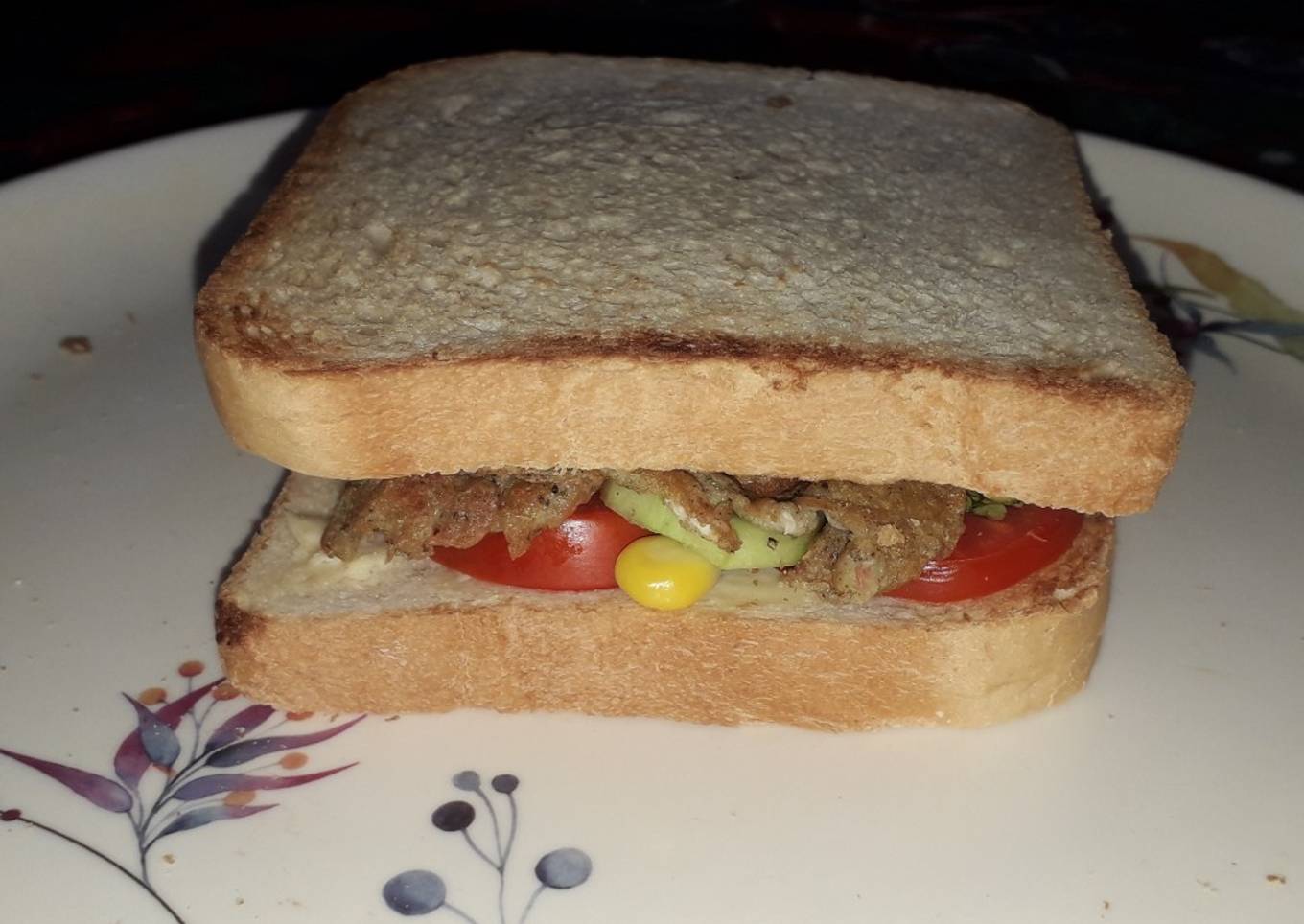 Omlette veggie sandwich