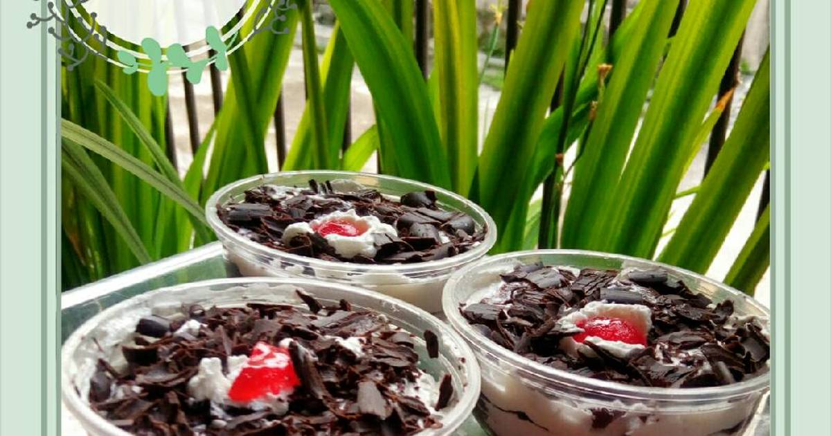  Resep  Black forest cup basic Brownies Ny  Liem  oleh 