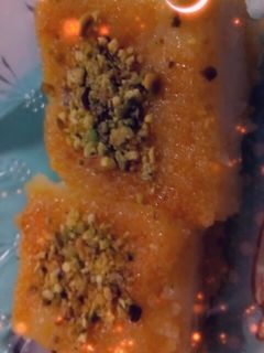 صورة لوصفة البسبوسة بالقشطه
