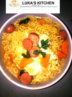 A picture of Easy Homemade Soup Noodle with poached Eggs.