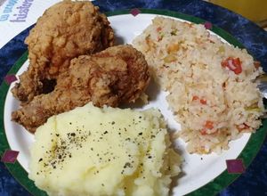 Una foto de Pollo frito Casero