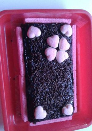 Foto resep Bronis nutricake wafer red felved Yuppy