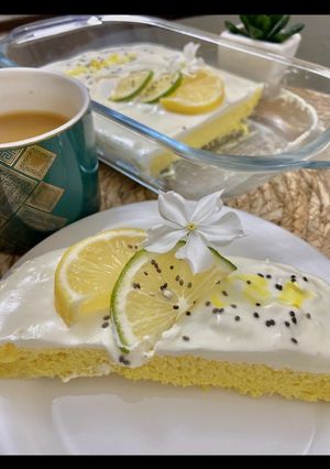 صورة لوصفة كيكة الليمون الكيتونيه 🍋🍋
