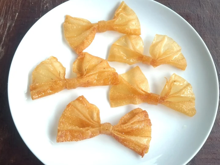 Cara Gampang Membikin Resep  Kulit pangsit goreng pita yang Sempurna, Lezat