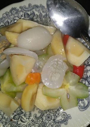 Foto resep Asinan rambutan+belimbing+salak