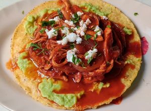 Una foto de Tinga de pollo No picante