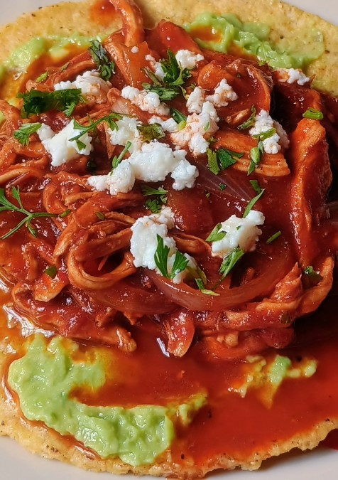 Una foto de Tinga de pollo No picante