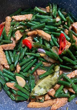 Foto resep Tumis Kacang Panjang & Tempe