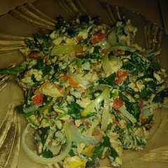 รูปของ Omelet bayam gagal