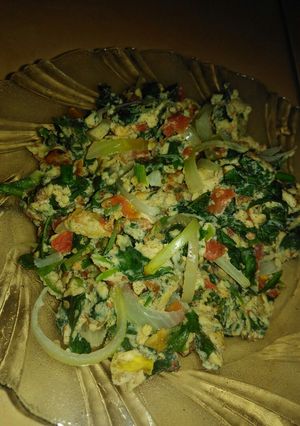 Foto resep Omelet bayam gagal