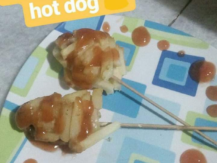 Cara Buat Korean French fry hotdog Irit Anti Gagal