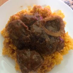 Beef Shanks and Ricotta rice 🍛Osso Buco A picture of Beef Shanks and Ricotta rice 🍛Osso Buco.