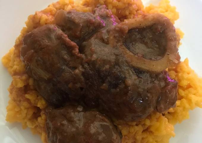 Steps to Make Any-night-of-the-week Beef Shanks and Ricotta rice 🍛 Osso Buco