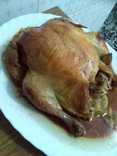 Una foto de Pollo asado a la cerveza en bolsa de asar