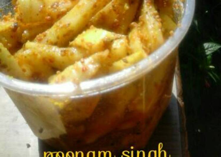 Simple Way to Prepare Homemade Mooli pickle