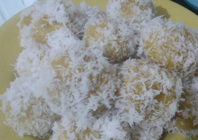 Cara Gampang Membuat Klepon ubi kuning, Menggugah Selera