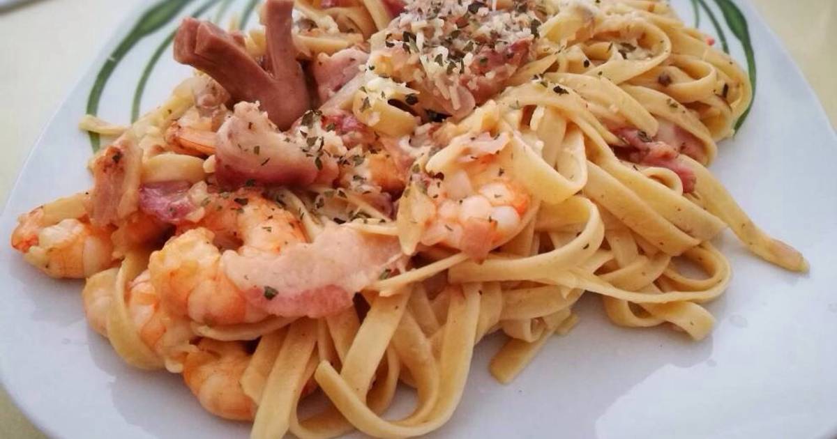 12 easy and tasty seafood carbonara recipes by home cooks - Cookpad