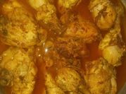 Una foto de patas de pollo al limon