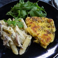 A picture of Chicken Milanese.