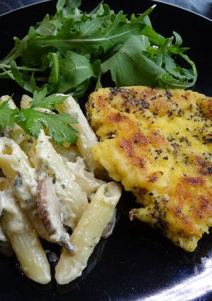 A picture of Chicken Milanese.