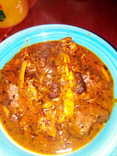 A picture of Banga and atama soup.