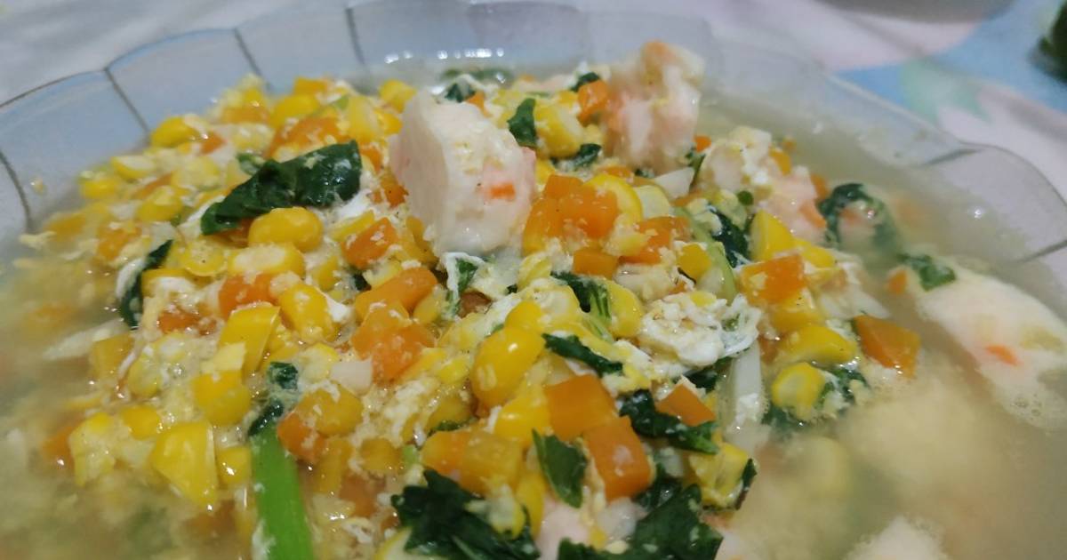 Resep Sup Jagung Oleh Zenzen dame Cookpad