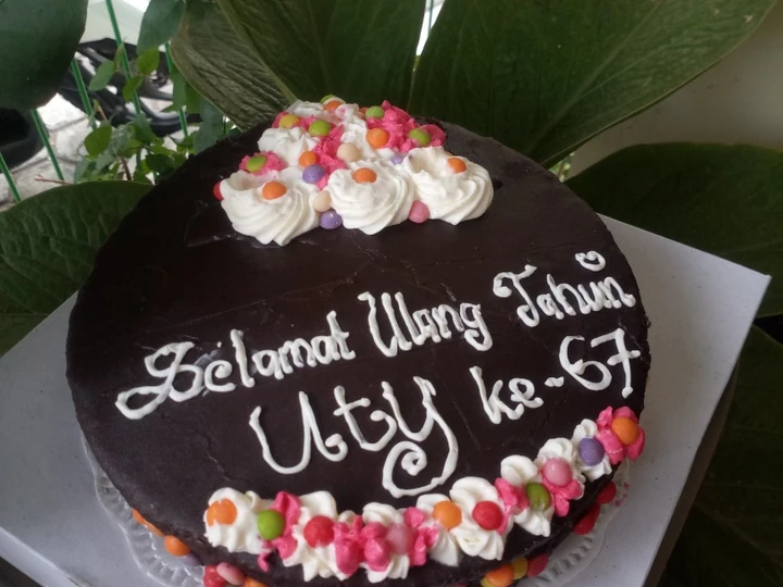 Cara Sederhana Membikin Resep  Chocolate Birthday Cake - Sacher Torte KW yang Bikin Ngiler, Enak