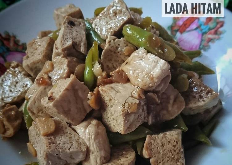 #36 Buncis Tahu Saus Lada Hitam Praktis