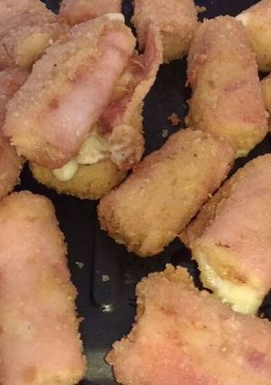 Una foto de Rollitos de paleta y queso
